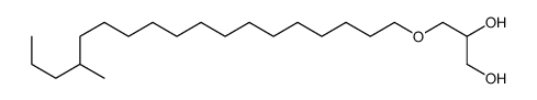 3-(15-methyloctadecoxy)propane-1,2-diol Structure