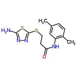 3-[(5-AMINO-1,3,4-THIADIAZOL-2-YL)THIO]-N-(2,5-DIMETHYLPHENYL)PROPANAMIDE picture