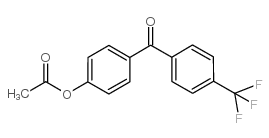 4-ACETOXY-4'-TRIFLUOROMETHYLBENZOPHENONE结构式