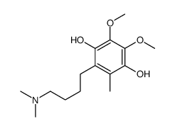 2-[4-(dimethylamino)butyl]-5,6-dimethoxy-3-methylbenzene-1,4-diol Structure