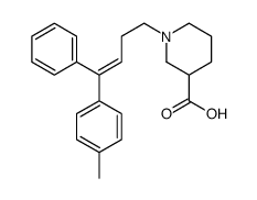 1-[4-(4-methylphenyl)-4-phenylbut-3-enyl]piperidine-3-carboxylic acid Structure