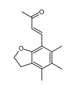 4-(4,5,6-trimethyl-2,3-dihydro-1-benzofuran-7-yl)but-3-en-2-one结构式