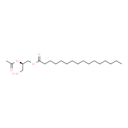 1-O-Hexadecanoyl-2-acetyl-sn-glycerol结构式
