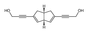 3,7-bis(3-hydroxypropynyl)bicyclo<3.3.0>octa-2,7-diene Structure