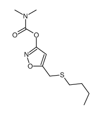 [5-(butylsulfanylmethyl)-1,2-oxazol-3-yl] N,N-dimethylcarbamate结构式