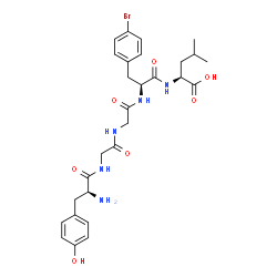 enkephalin-Leu, 4'-bromo-Phe(4)-结构式