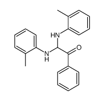 2,2-bis(2-methylanilino)-1-phenylethanone Structure