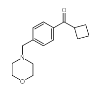 CYCLOBUTYL 4-(MORPHOLINOMETHYL)PHENYL KETONE Structure