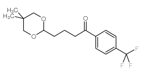 4-(5,5-DIMETHYL-1,3-DIOXAN-2-YL)-4'-TRIFLUOROMETHYLBUTYROPHENONE结构式