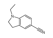 1-ethyl-2,3-dihydroindole-5-carbonitrile结构式