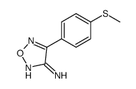 4-(4-methylsulfanylphenyl)-1,2,5-oxadiazol-3-amine Structure
