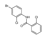 Benzamide, N-(4-bromo-2-chlorophenyl)-2-chloro Structure