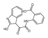 2-[[2-oxo-2-(2-oxo-1,3-dihydroindol-3-yl)acetyl]amino]benzoic acid Structure