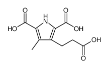 1H-Pyrrole-2,5-dicarboxylic acid, 3-(2-carboxyethyl)-4-methyl Structure