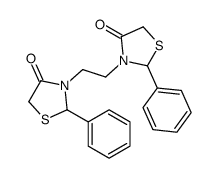 3-[2-(4-oxo-2-phenyl-1,3-thiazolidin-3-yl)ethyl]-2-phenyl-1,3-thiazolidin-4-one Structure