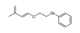 (E)-1-(β-(phenylseleno)ethoxy)-3-methyl-1,3-butadiene结构式