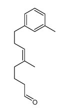 5-methyl-8-(3-methylphenyl)oct-5-enal Structure
