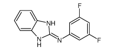 N-(3,5-difluorophenyl)-1H-benzimidazol-2-amine结构式