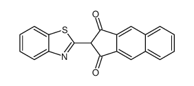 2-(1,3-benzothiazol-2-yl)cyclopenta[b]naphthalene-1,3-dione结构式