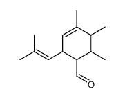 4,5,6-trimethyl-2-(2-methyl-propenyl)-cyclohex-3-enecarbaldehyde Structure