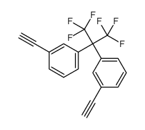 1-ethynyl-3-[2-(3-ethynylphenyl)-1,1,1,3,3,3-hexafluoropropan-2-yl]benzene结构式