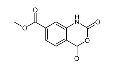 2H-3,1-Benzoxazine-7-carboxylic acid, 1,4-dihydro-2,4-dioxo-, methyl ester结构式