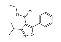 3-isopropyl-5-phenyl-isoxazole-4-carboxylic acid ethyl ester Structure