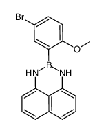 4-bromo-2-(2,3-dihydro-1H-naphtho[1,8-de]-1,3,2-diazaborinyl)-1-methoxybenzene结构式