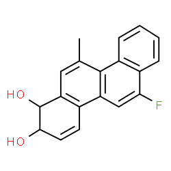 7,8-dihydro-7,8-dihydroxy-12-fluoro-5-methylchrysene结构式