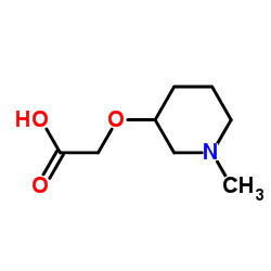 [(1-Methyl-3-piperidinyl)oxy]acetic acid Structure