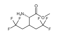 L-Norvaline, 5,5,5-trifluoro-3-(2,2,2-trifluoroethyl)-, methyl ester Structure