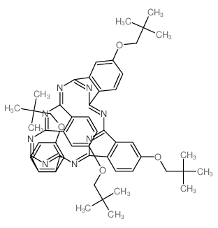 2,9,16,23-Tetraneopentyloxyphthalocyanine Structure