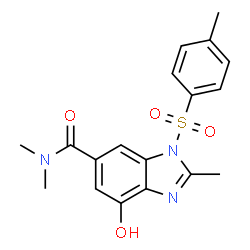 4-hydroxy-N,N,2-trimethyl-1-tosyl-1H-benzo[d]imidazole-6-carboxamide Structure