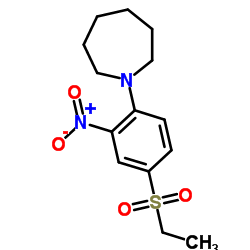 1-[4-(Ethylsulfonyl)-2-nitrophenyl]azepane结构式