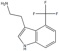 2-(4-(trifluoroMethyl)-1H-indol-3-yl)ethanaMine结构式