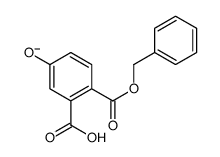 3-carboxy-4-phenylmethoxycarbonylphenolate Structure