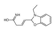 4-(3-ethyl-2H-1,3-benzoxazol-2-yl)but-3-enamide结构式