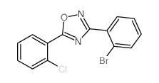 3-(2-Bromophenyl)-5-(2-chlorophenyl)-1,2,4-oxadiazole Structure