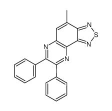 4-methyl-7,8-diphenyl-[1,2,5]thiadiazolo[3,4-f]quinoxaline Structure