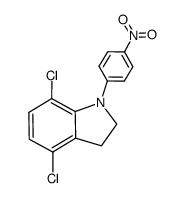 4,7-dichloro-1-(4-nitrophenyl)indoline结构式