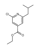 2-chloro-6-isobutyl-isonicotinic acid ethyl ester结构式