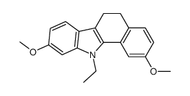 11-ethyl-6,11-dihydro-2,9-dimethoxy-5H-benzocarbazole Structure