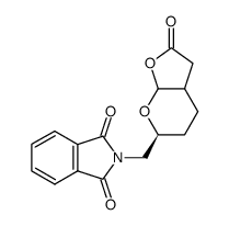 (6S)-2-oxo-6-(phthalimidomethyl)-3a,5,6,7a-tetrahydro-4H-furo<2,3-b>pyran Structure