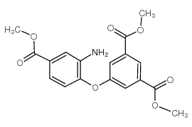 4-[3,5-双(甲氧基羰基)苯氧基]-3-氨基苯甲酸甲酯结构式