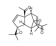 3a',6'-diacetyl-3a',4',7',7a'-tetrahydro-3,3,3'',3''-tetramethyldispiro[oxirane-2,1'-[4,7]-methano-[1H]-indene-8',2'']oxirane结构式