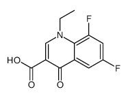1-ethyl-6,8-difluoro-4-oxoquinoline-3-carboxylic acid结构式
