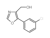 (5-(3-氯苯基)噁唑-4-基)甲醇结构式