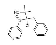 3-chloro-2-methyl-4-phenyl-3-(phenylsulfinyl)butan-2-ol结构式