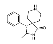 2-methyl-1-phenyl-1,3,8-triazaspiro[4.5]decan-4-one结构式