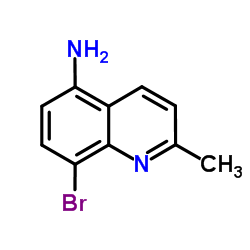 8-Bromo-2-methyl-5-quinolinamine Structure